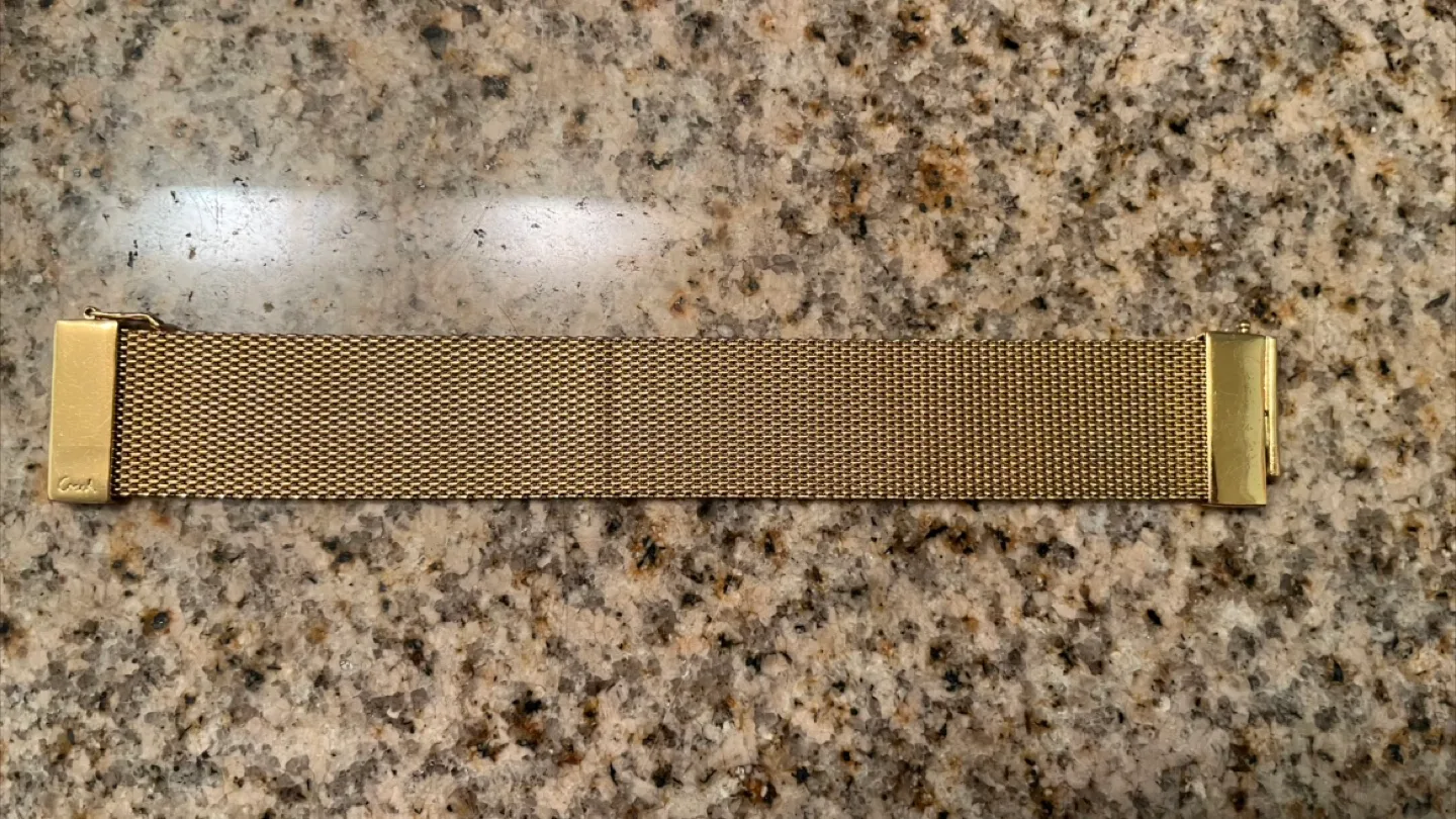Coach Gold Mesh Watch Band thumbnail