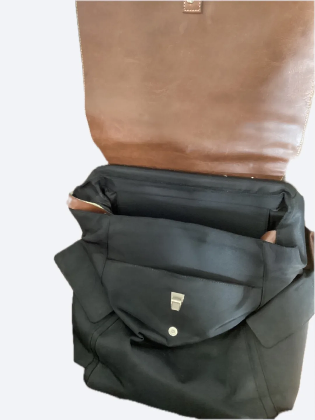 Rolling Laptop Suitcase  - Black & Brown image indicator(3)