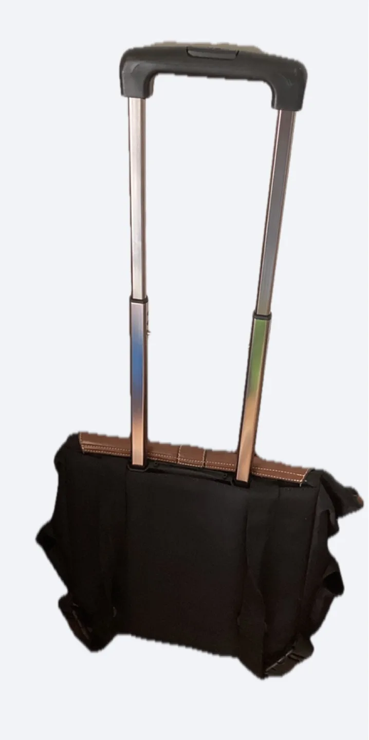 Rolling Laptop Suitcase  - Black & Brown image indicator(2)