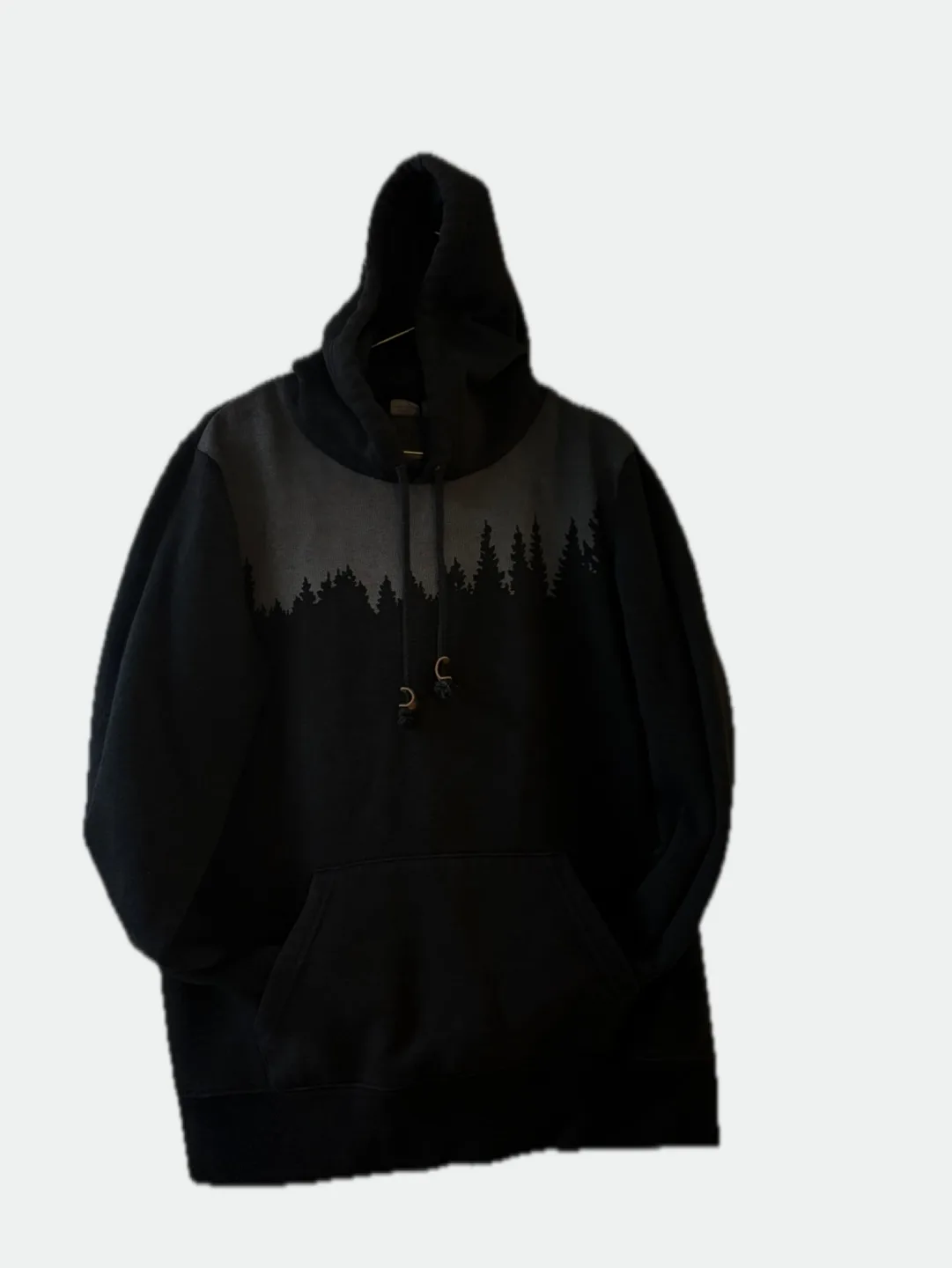 Black Hoodie with Tree Design thumbnail