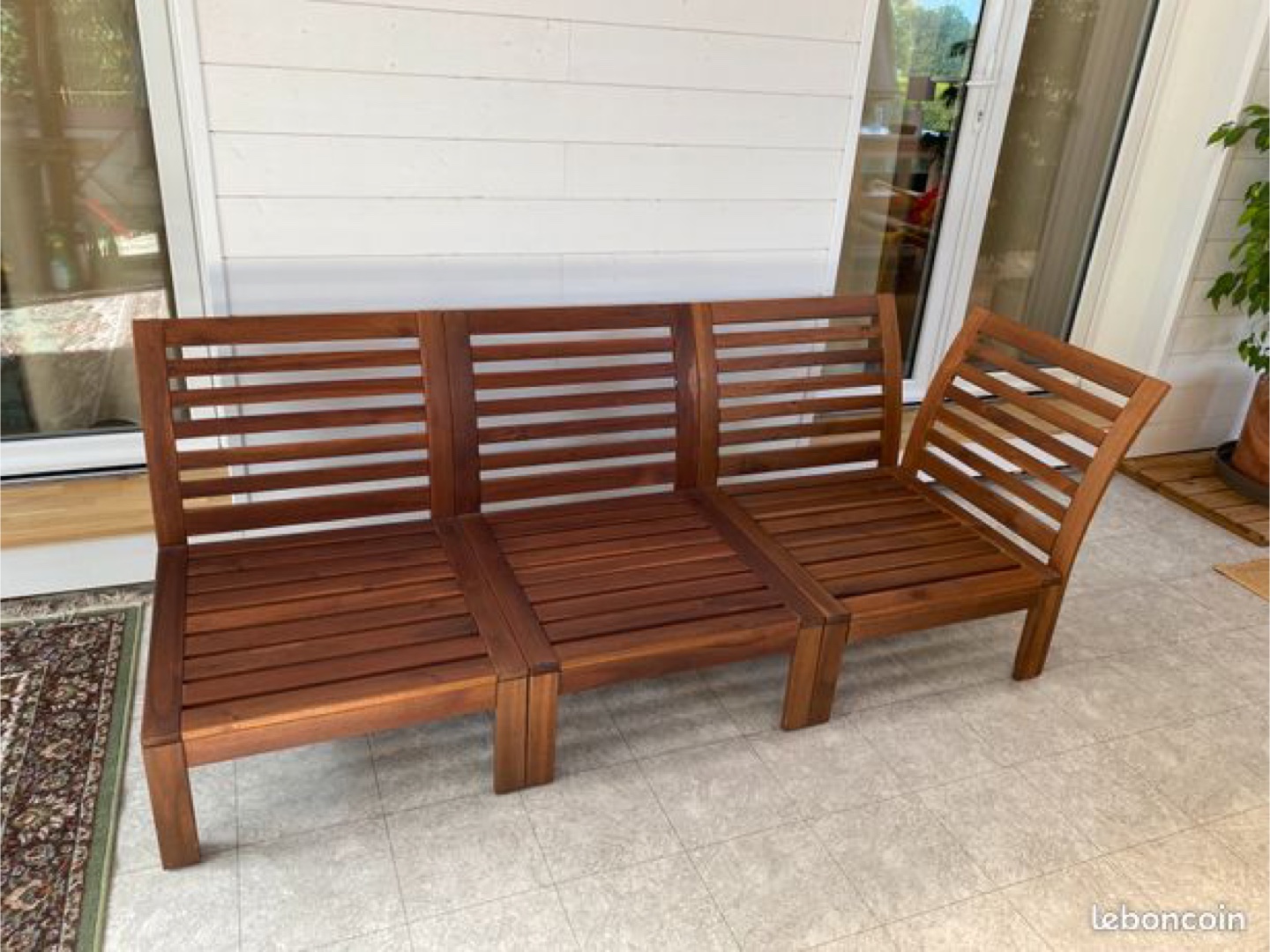 IKEA APPLARO Patio Furniture - 3-seater and tables