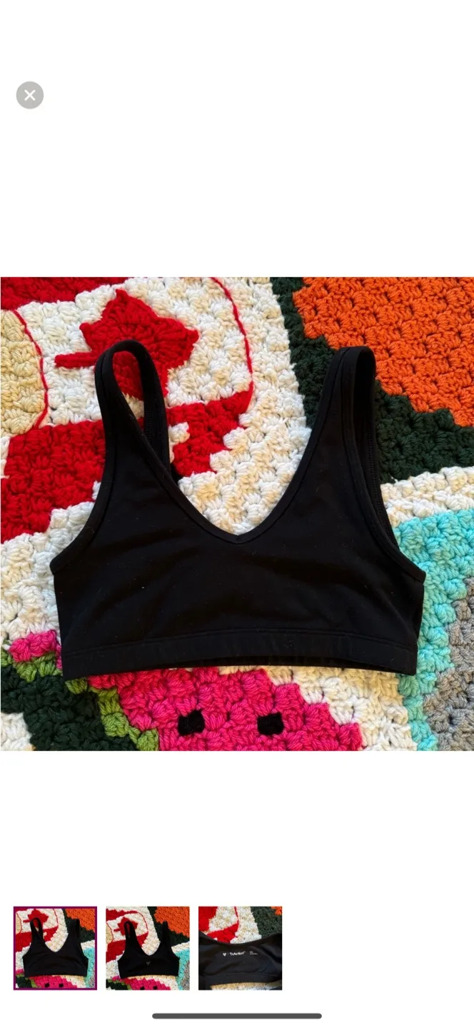 TNAction Black Sports Bra - Size 2XS thumbnail