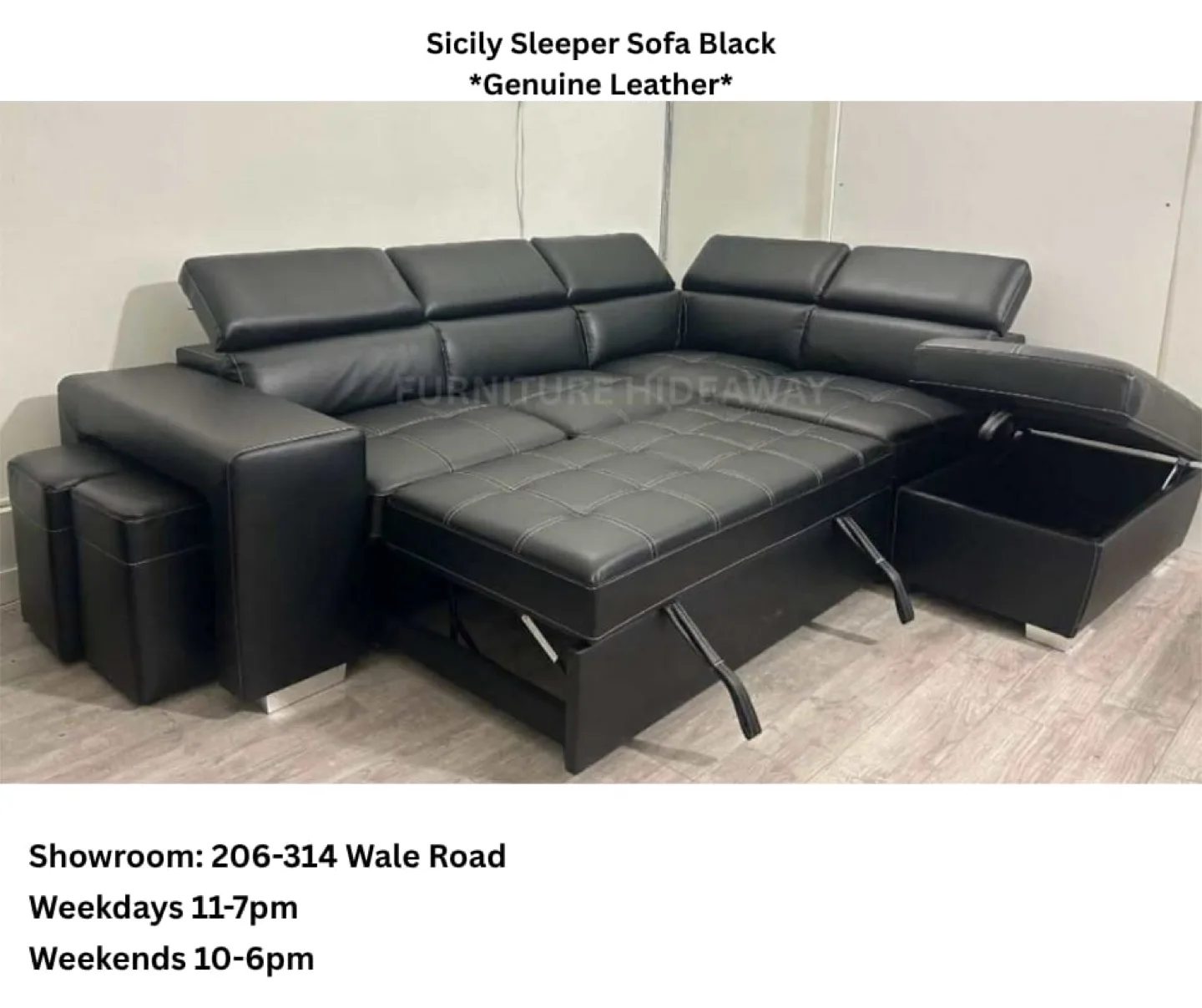 SLEEPER SOFA IN LEATHER 🛋️ LAST DAY OF SALE‼️🙌 thumbnail