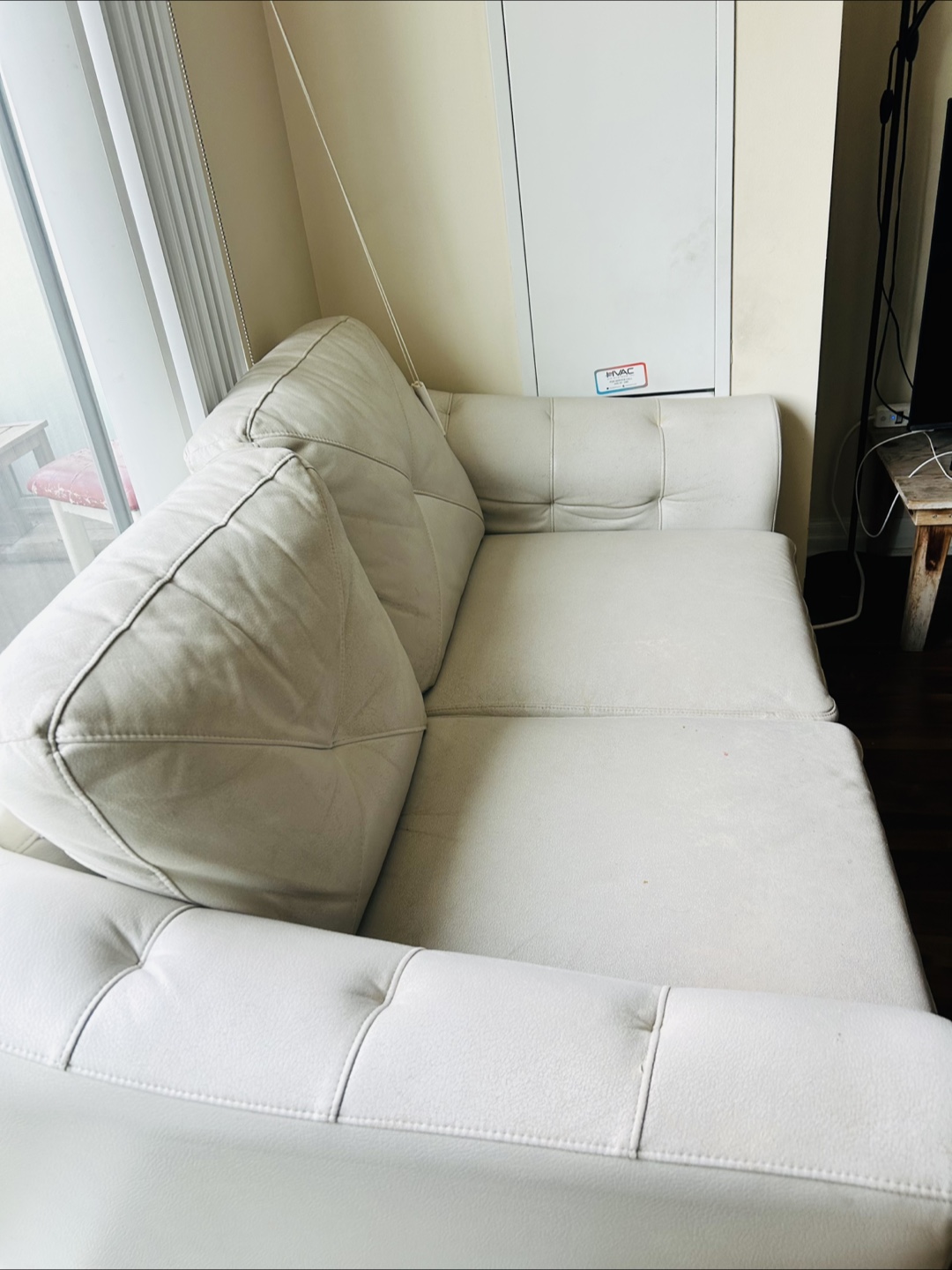 White Loveseat Sofa