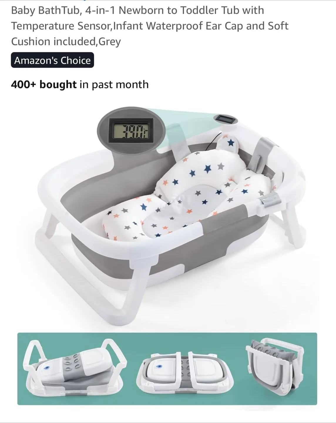 Living Basics Foldable Baby Bathtub - New in Box thumbnail