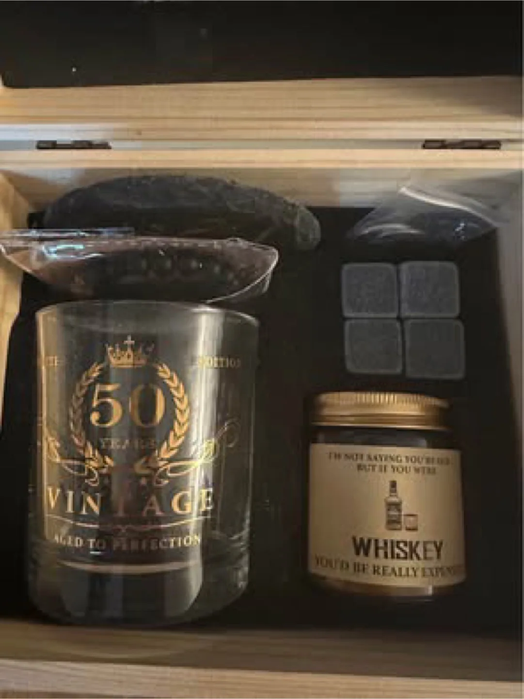 50th Birthday Vintage Whiskey Set, Aged to Perfection thumbnail
