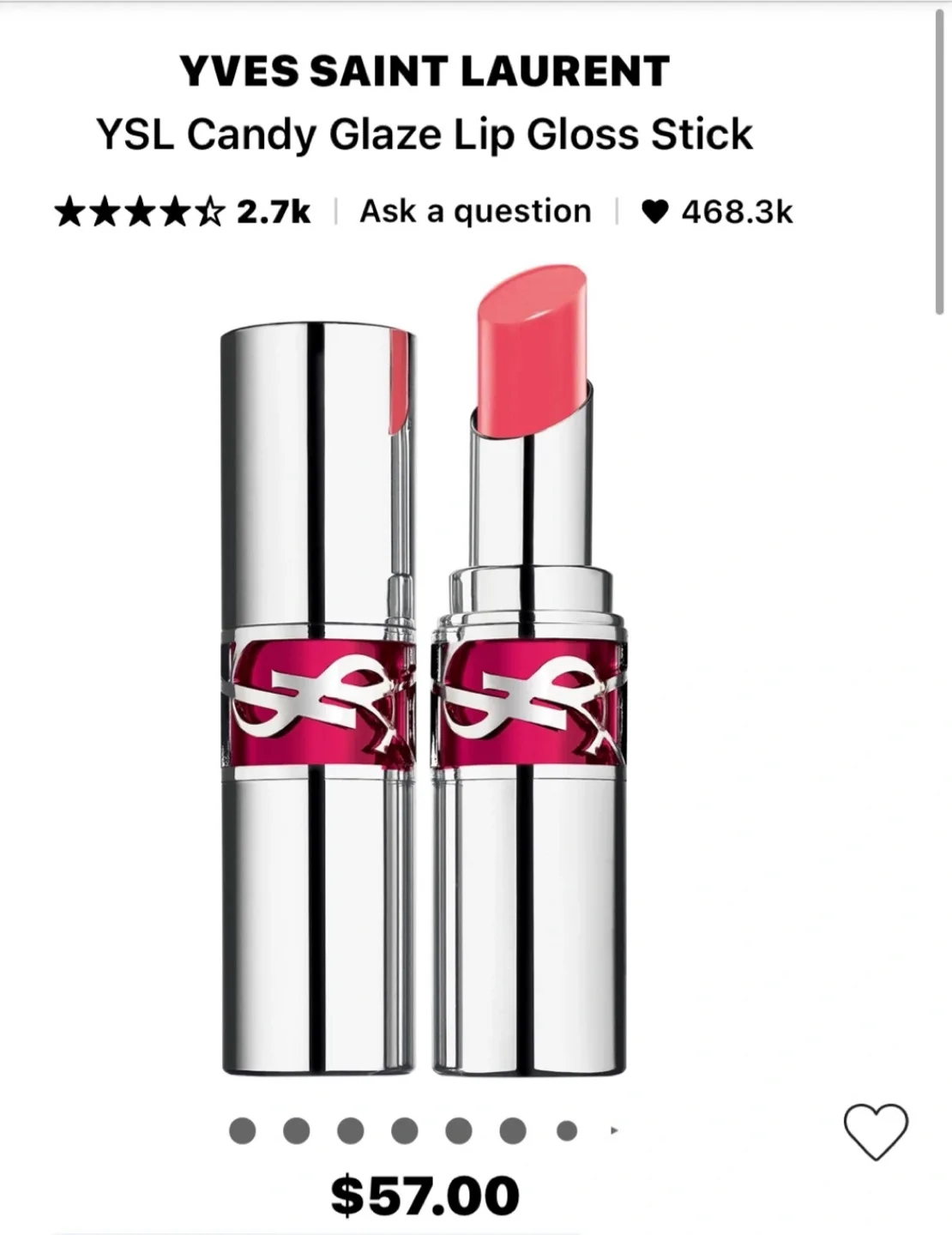 Yves Saint Laurent Rouge Volupté Candy Glaze Balm image indicator(5)