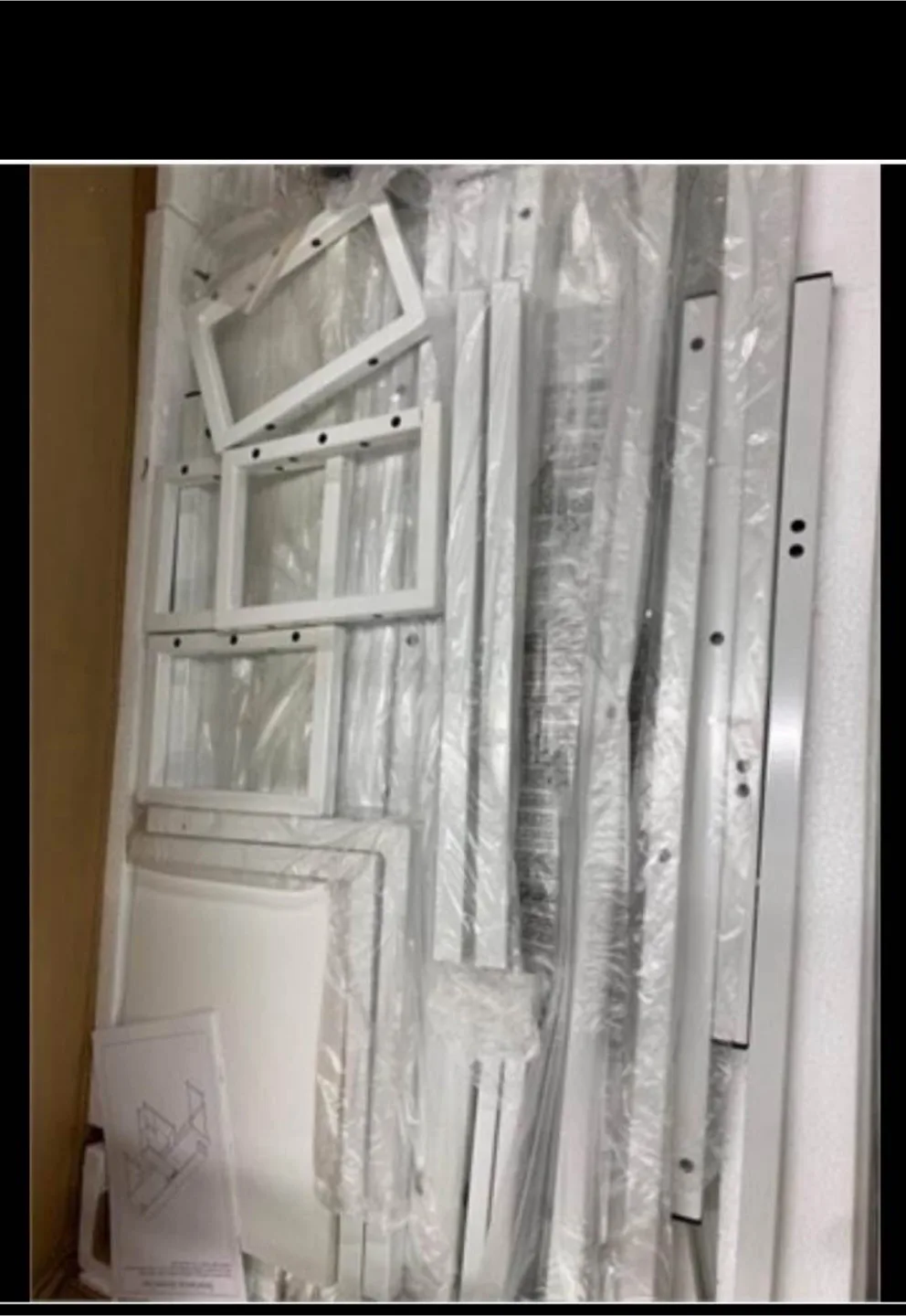 White L-shaped Desk with Shelves image indicator(2)