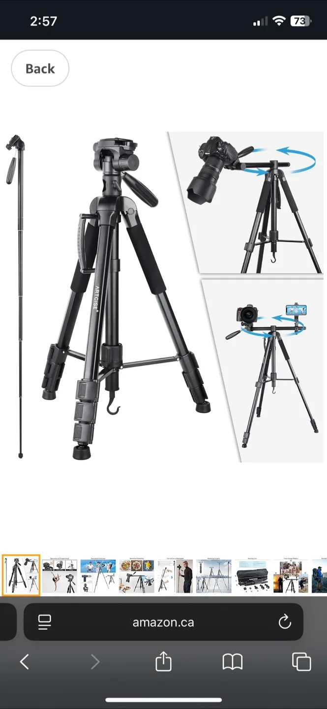 Artcize 3-in-1 tripod with accessories thumbnail