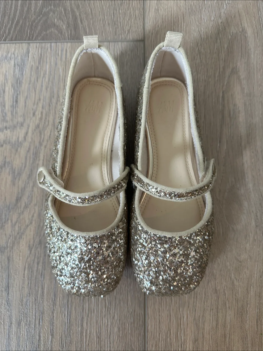 H&M Glitter Ballet Flats - US Size 12 thumbnail