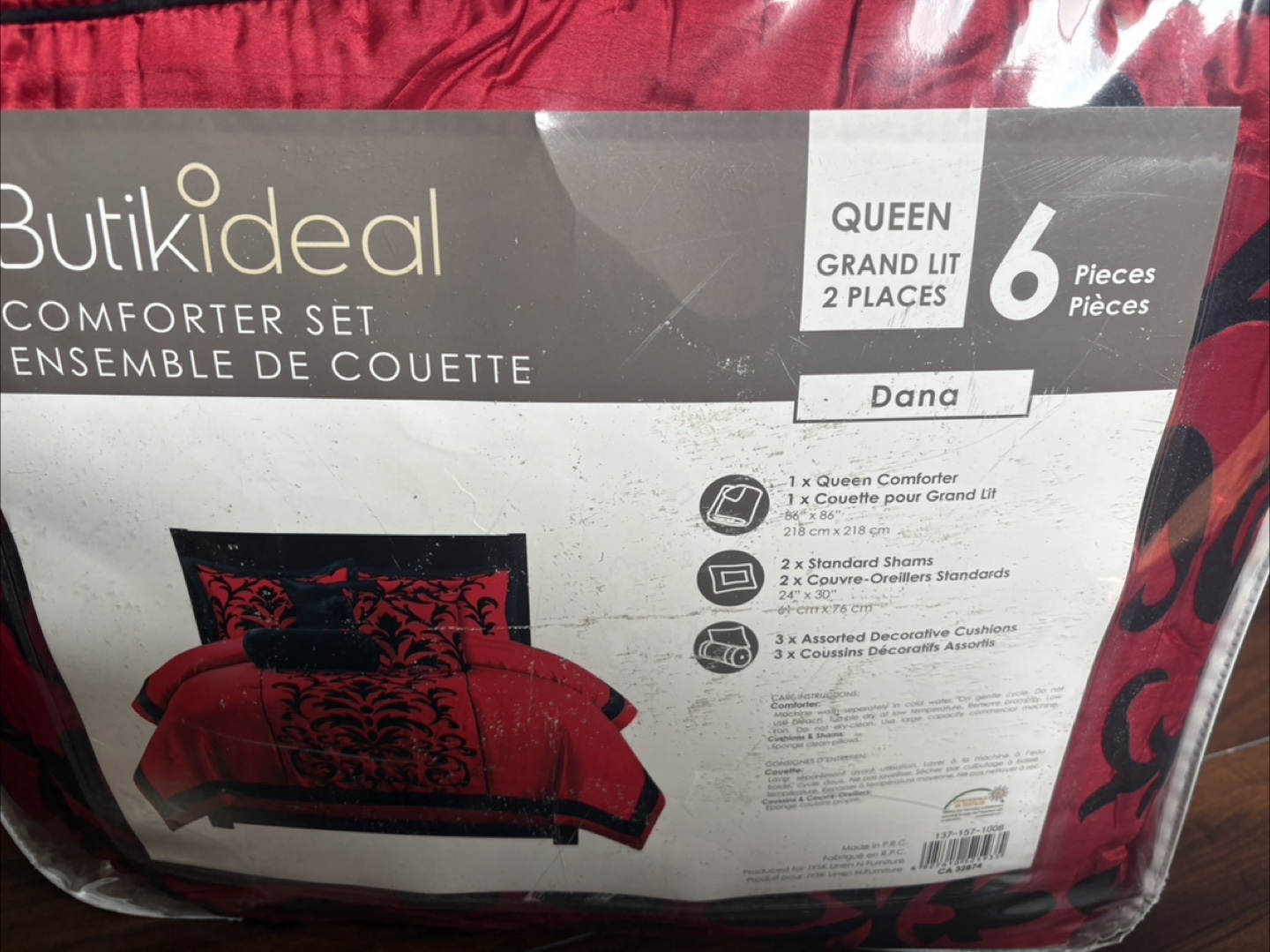 Queen Comforter Set - 6 Piece