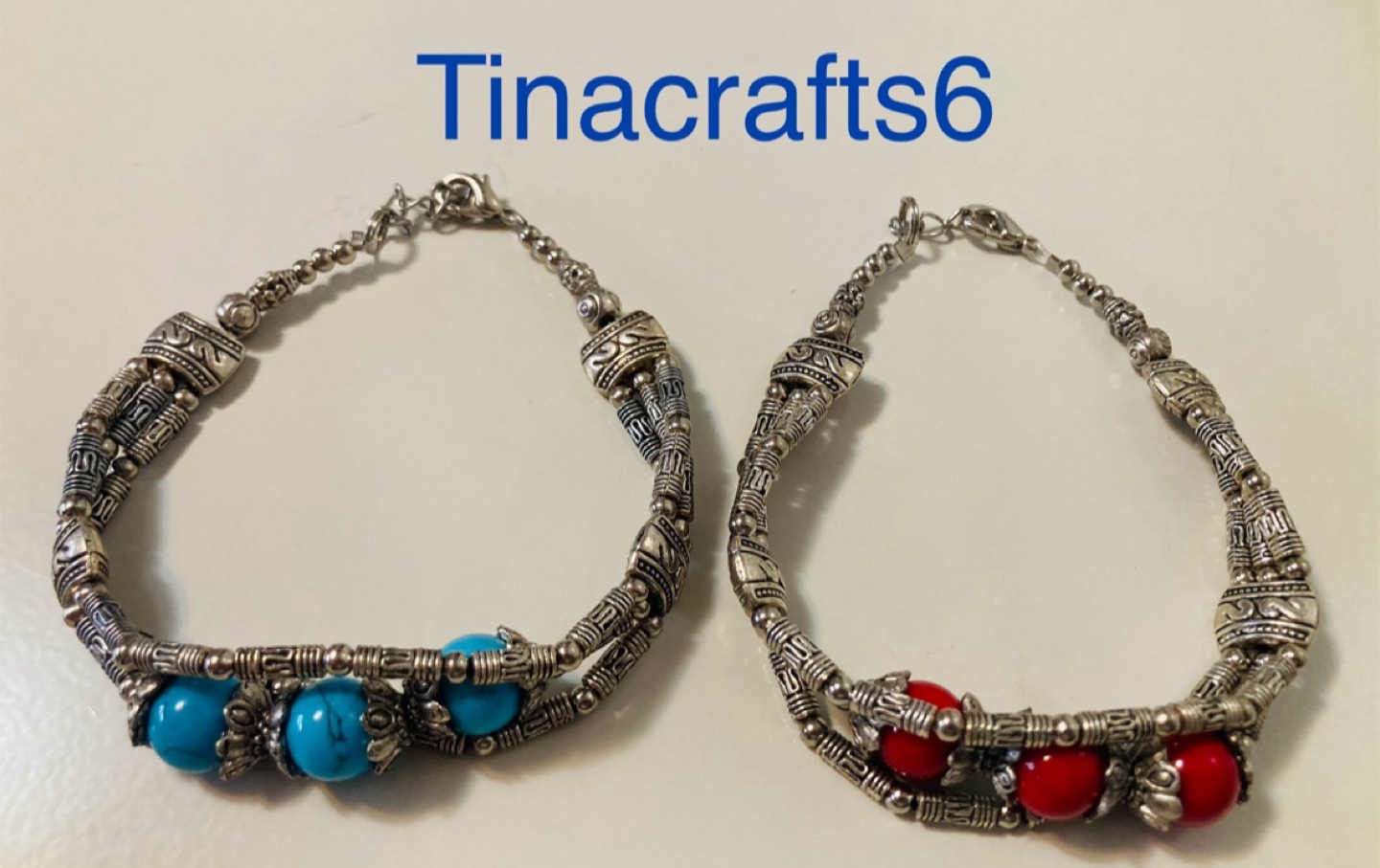 2 Handmade Beaded Bracelets - photo 2