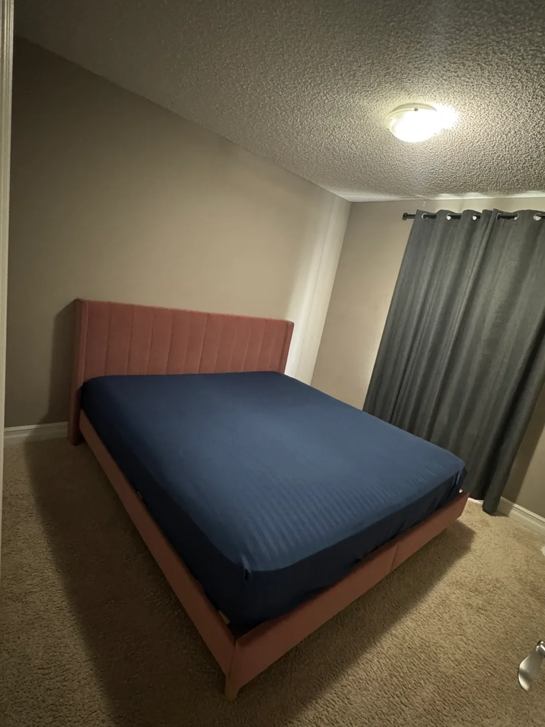 King Size Serta Perfect Sleeper Mattress & Pink Bed Frame thumbnail