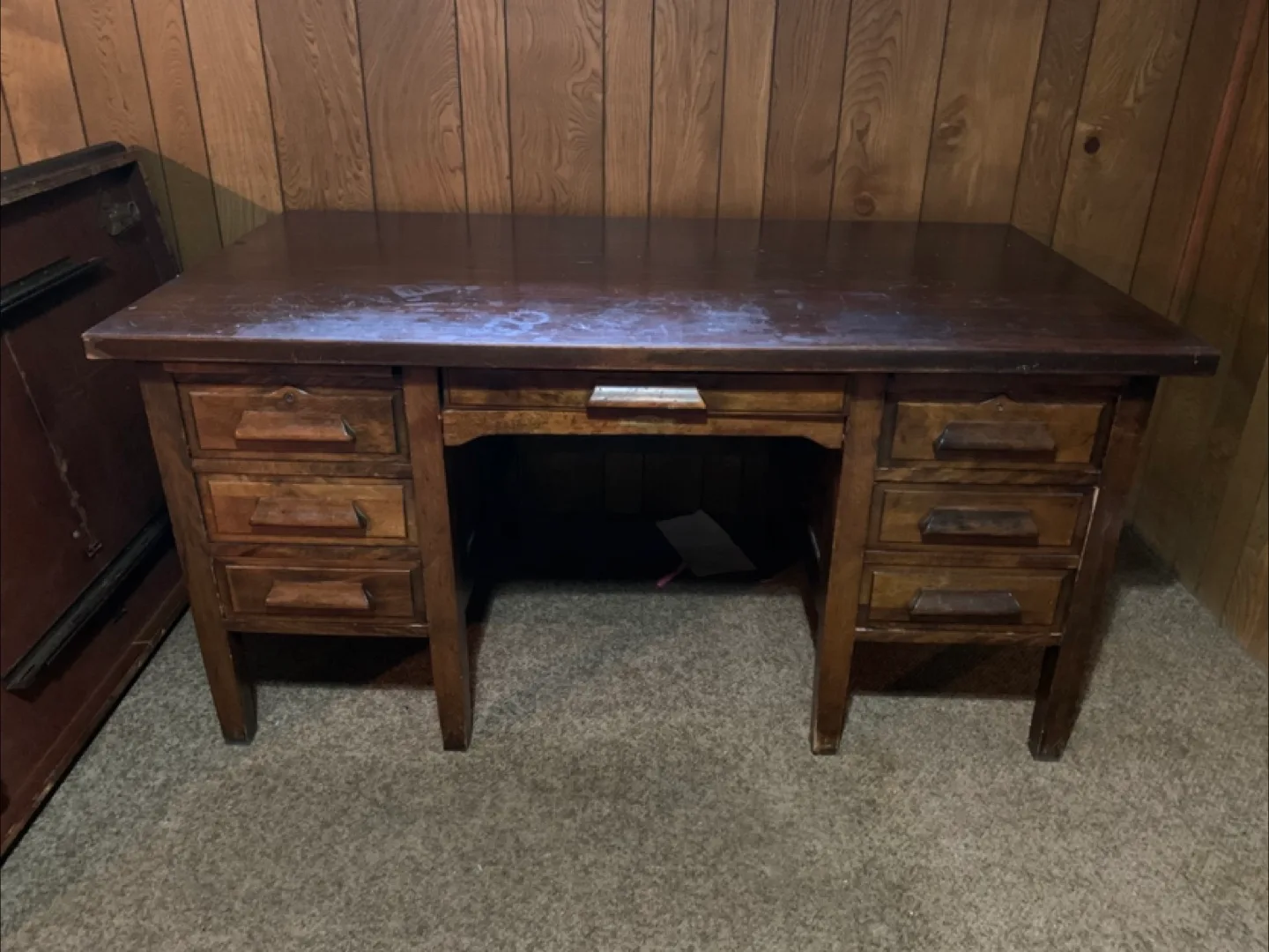 Antique Wooden Desk thumbnail