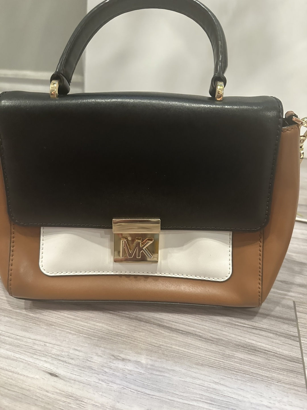 Michael Kors Satchel - Brown, Black, White