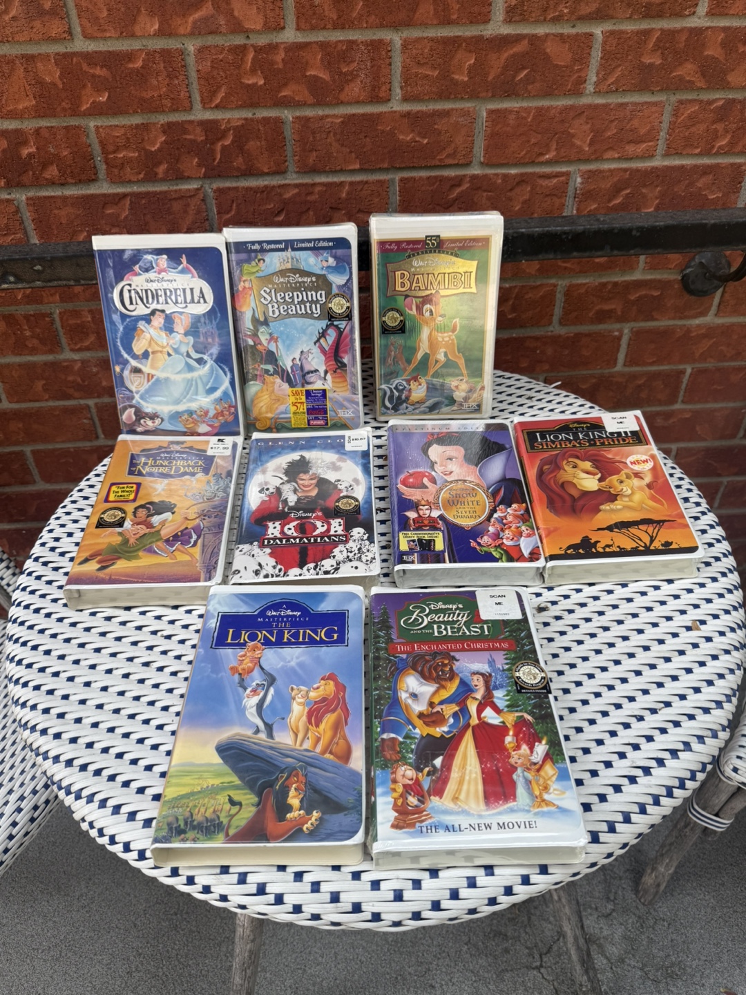 Assorted SEALED Disney VHS tapes