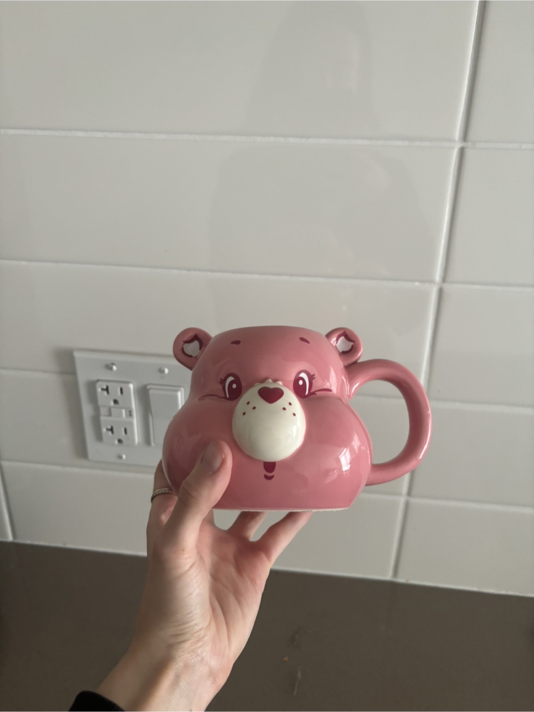 MOVING: Care Bears Cheer Bear Pink Mug