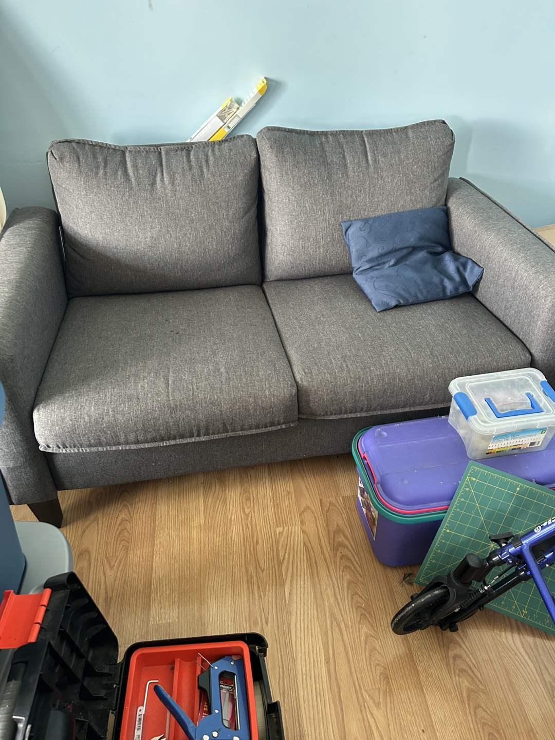 Grey Loveseat Sofa - photo 2