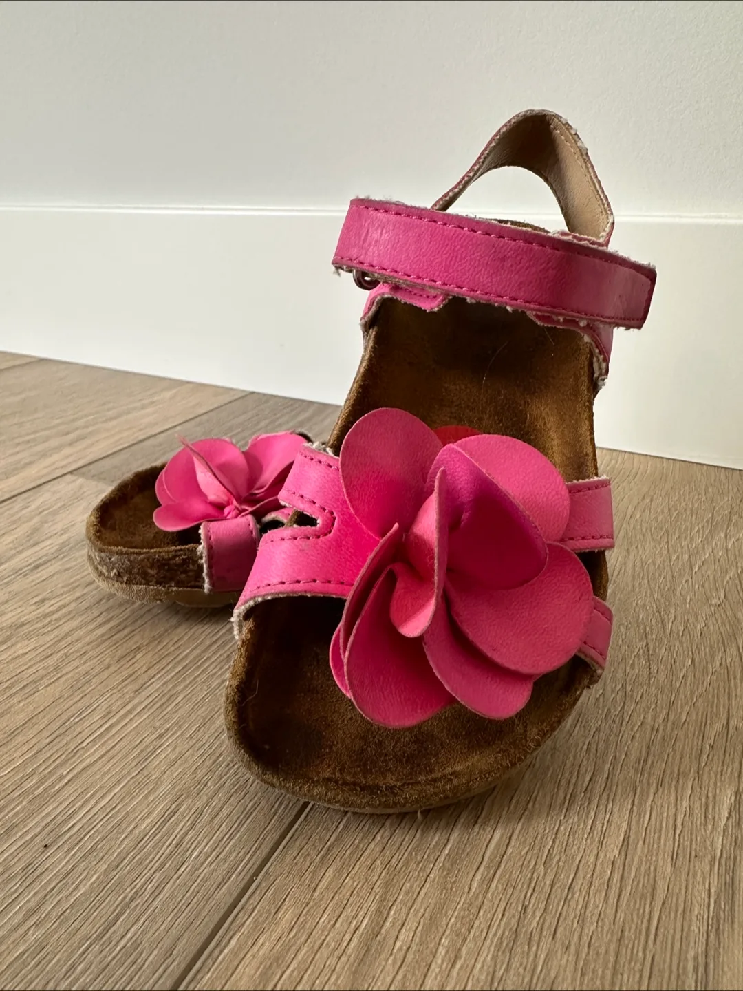 Pink Flower Sandals - Size 10 thumbnail