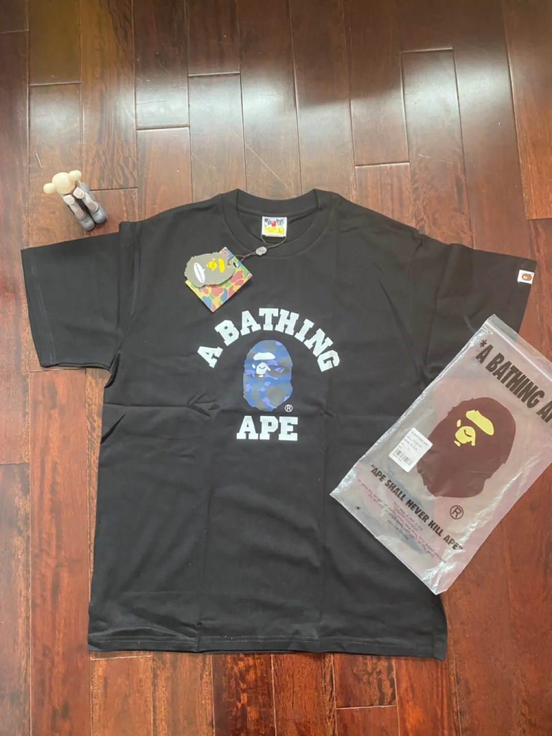 A Bathing Ape (BAPE) Black T-Shirt - Size L thumbnail