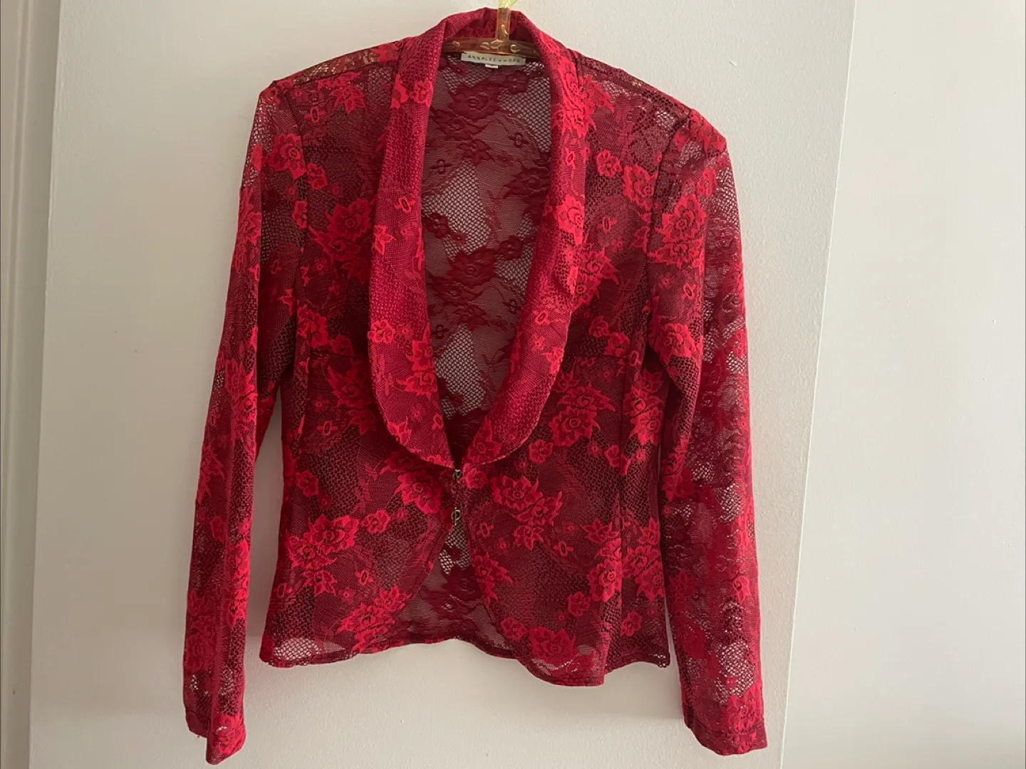 Red Lace Jacket - Size S thumbnail