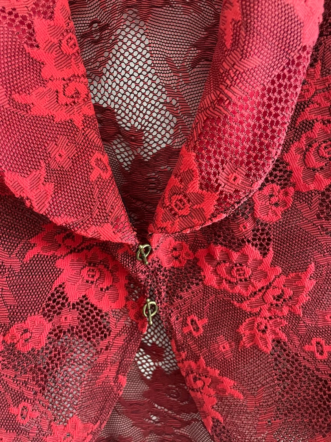 Red Lace Jacket - Size S image indicator(2)