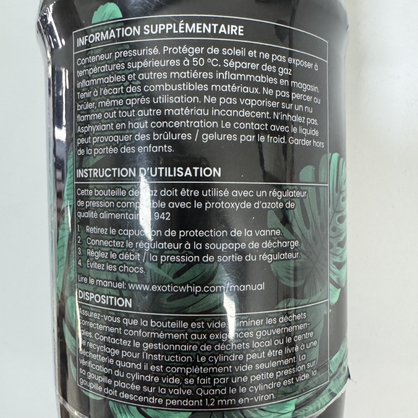 Exotic Whip Nitrous Oxide Food Grade Gas - photo 3