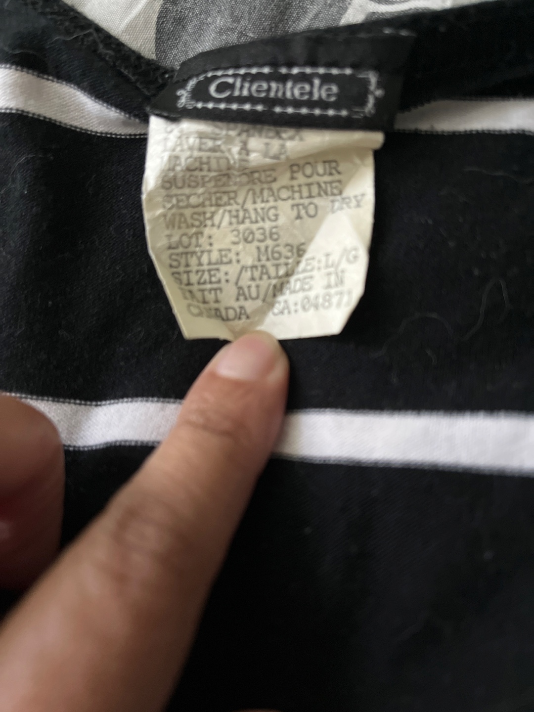 Clientele Striped top - will fit a small - photo 2