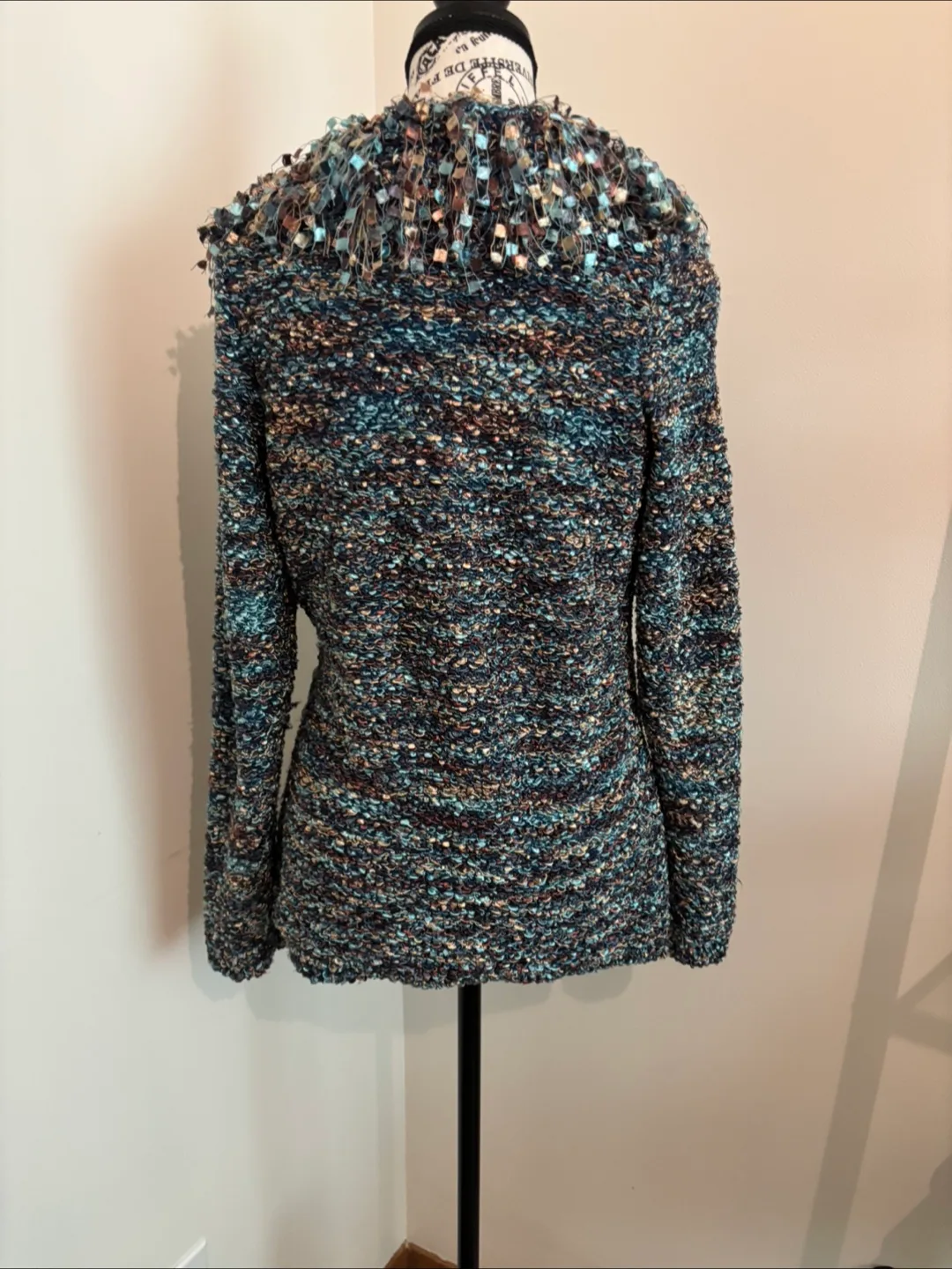 Unique Design Sweater - Blue, Brown, and Beige image indicator(6)