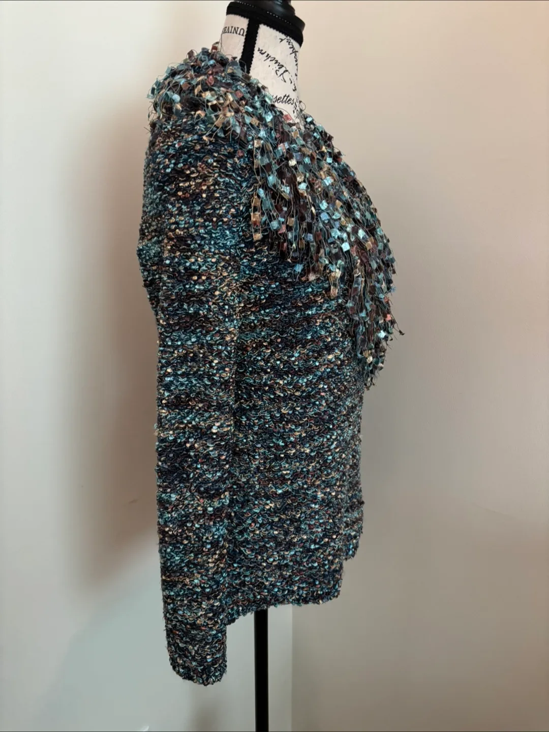 Unique Design Sweater - Blue, Brown, and Beige image indicator(7)