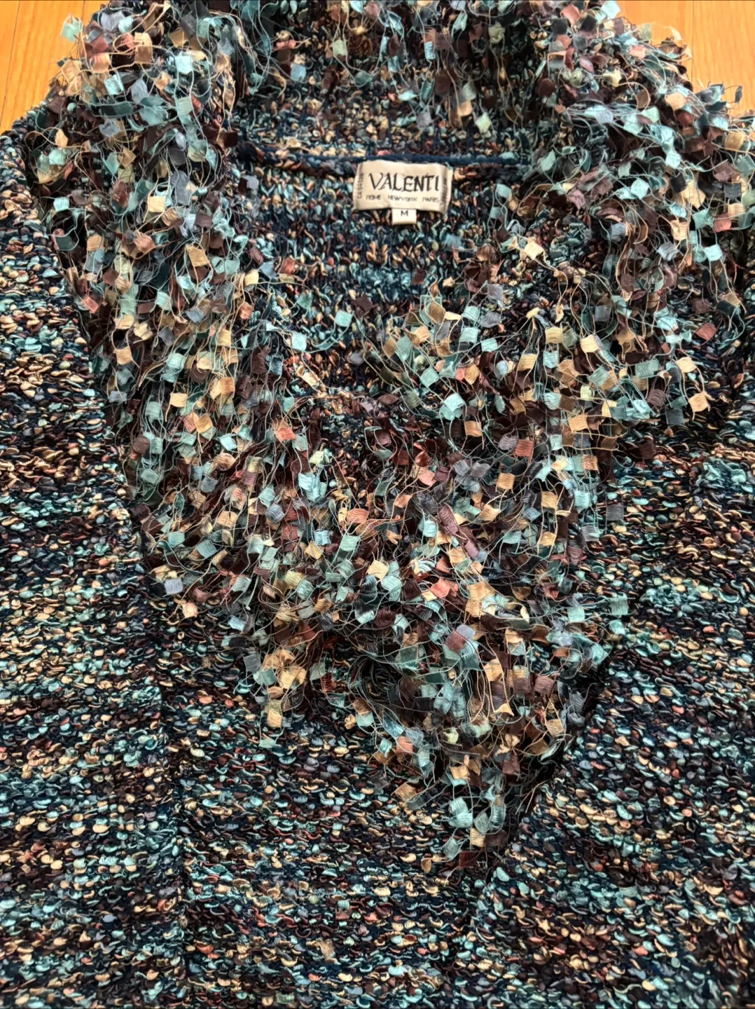 Unique Design Sweater - Blue, Brown, and Beige image indicator(9)