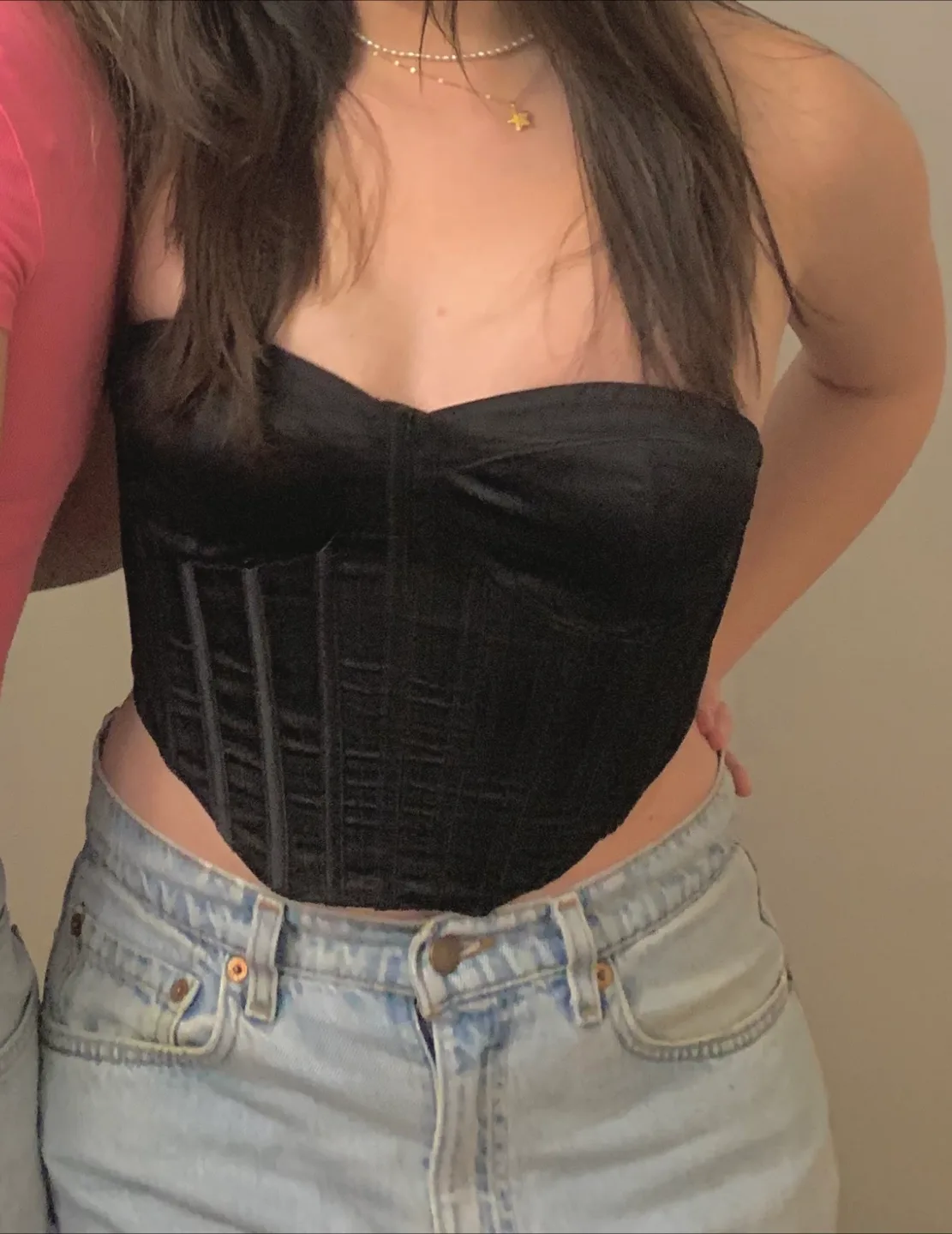 Garage Black Corset - Size Small thumbnail