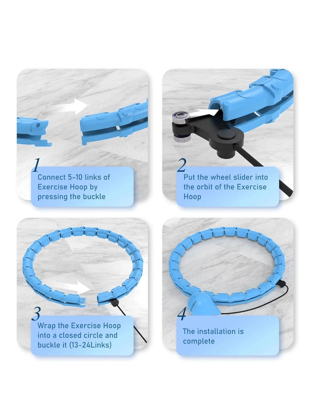 Smart Weighted Hula Hoop - Blue image indicator(6)