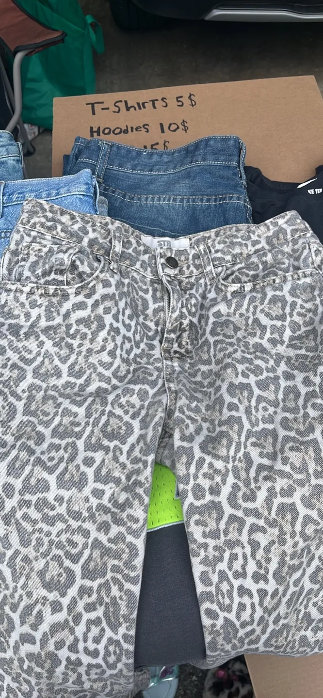 STR Teen Leopard Print Jeans - Size 2/34 thumbnail