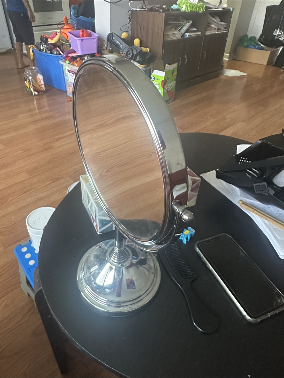 Silver Vanity Mirror