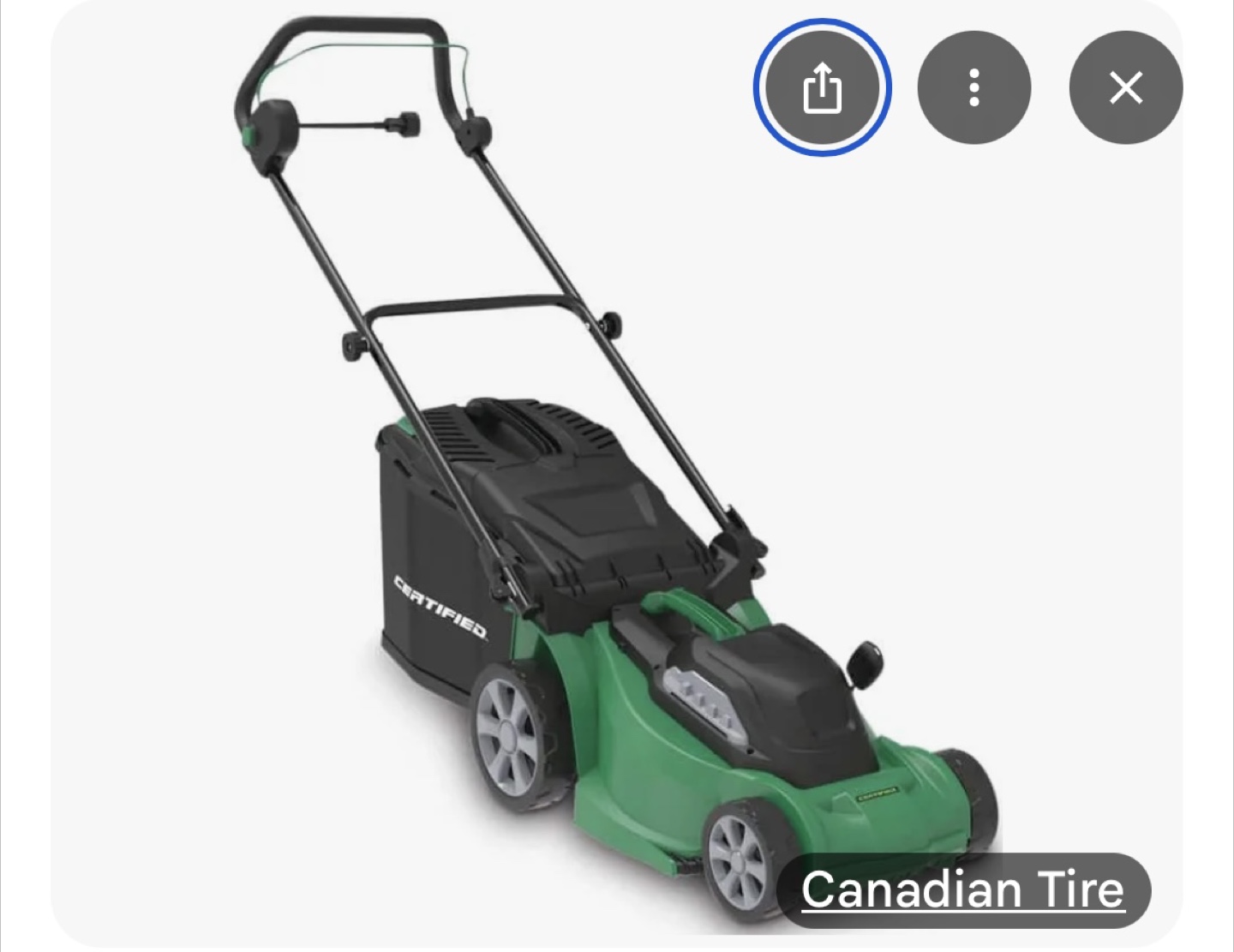 Certified Lawn Mower