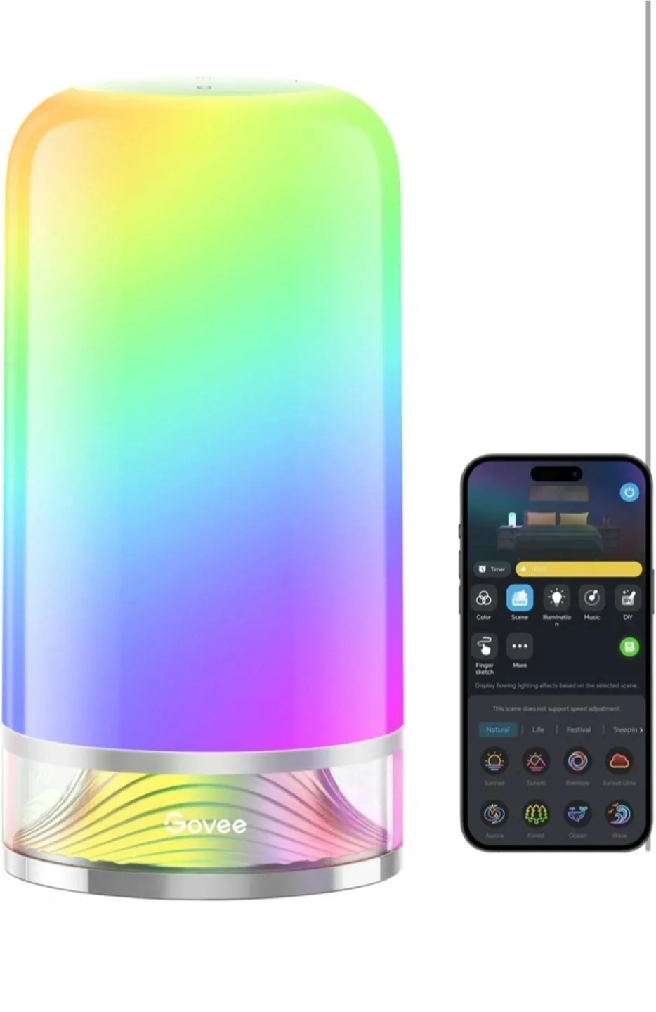 Govee Table Lamp 2 - RGBICWW Lighting Effect thumbnail