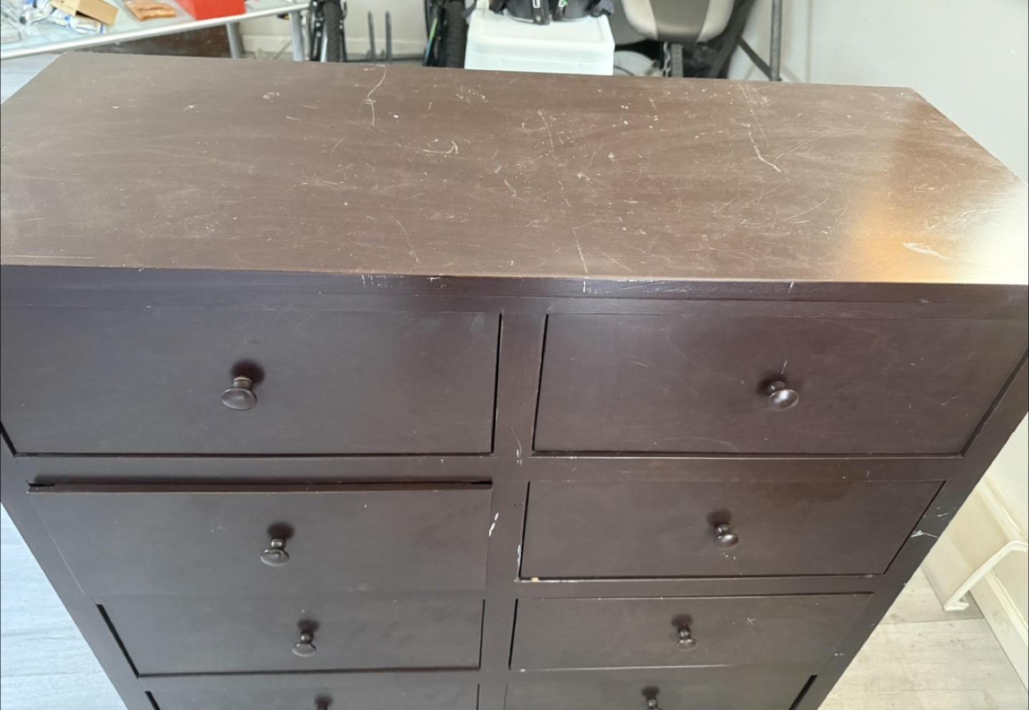 Brown 8-Drawer Dresser- FREE