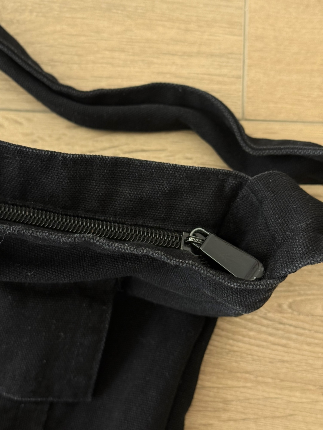 Black Canvas Shoulder Bag - photo 4