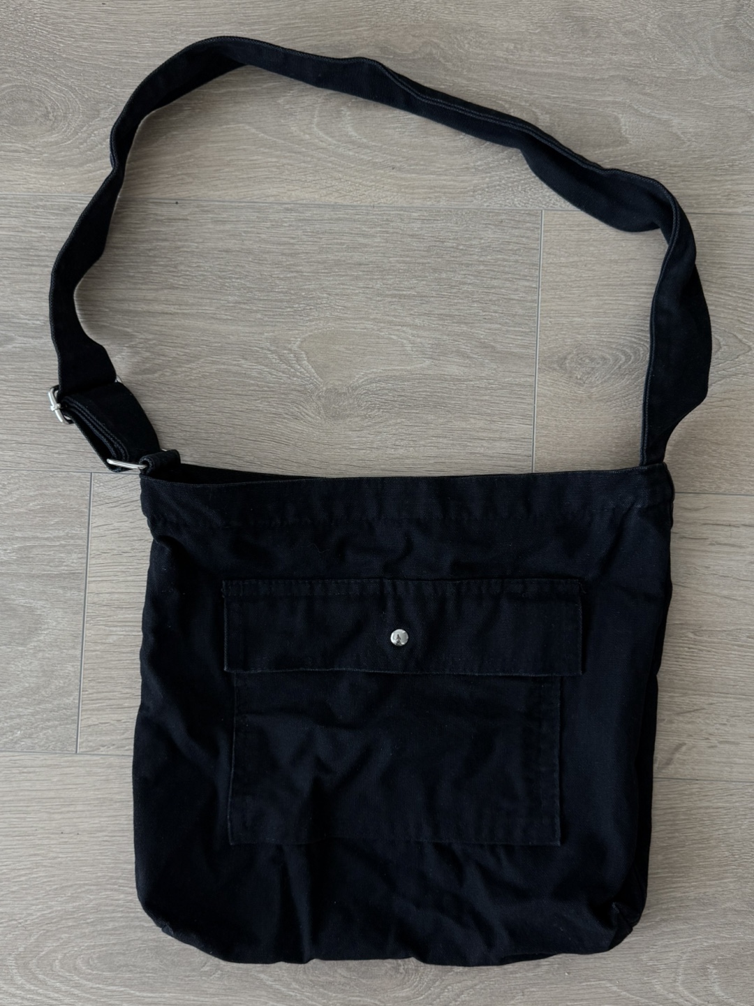 Black Canvas Shoulder Bag