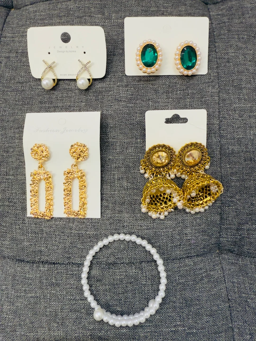 Women Earrings & One Bracelet (All in $10) thumbnail