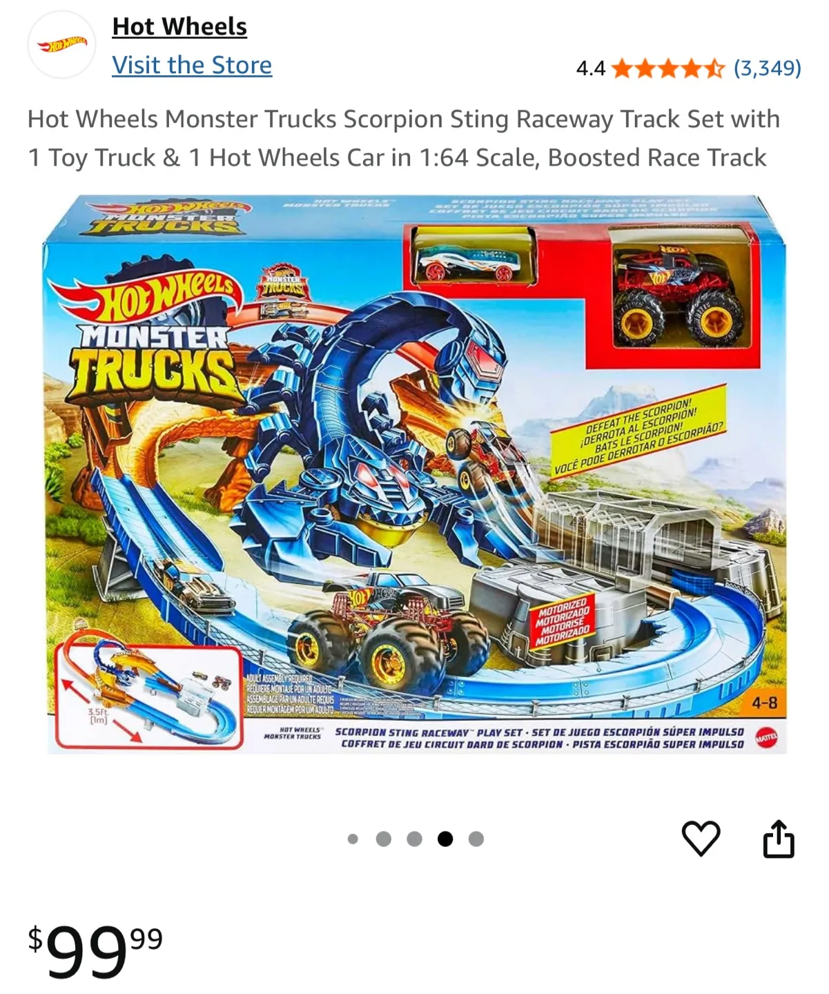 Hot Wheels Monster Trucks Scorpion Sting Raceway image indicator(3)