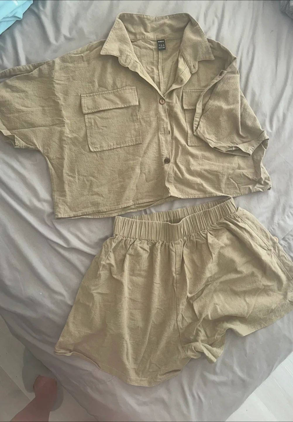Shein Beige Two-Piece Set thumbnail
