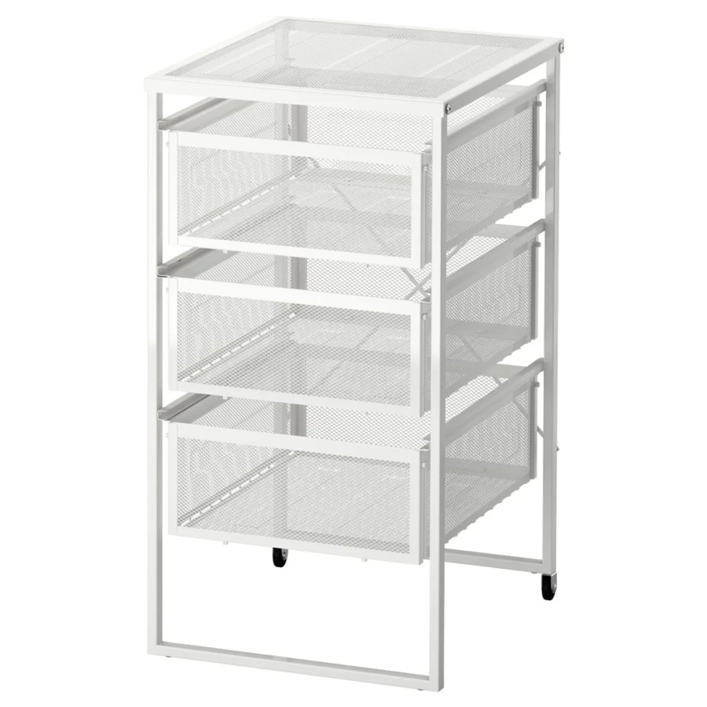 Ikea Helmer White Drawer Unit on Casters thumbnail