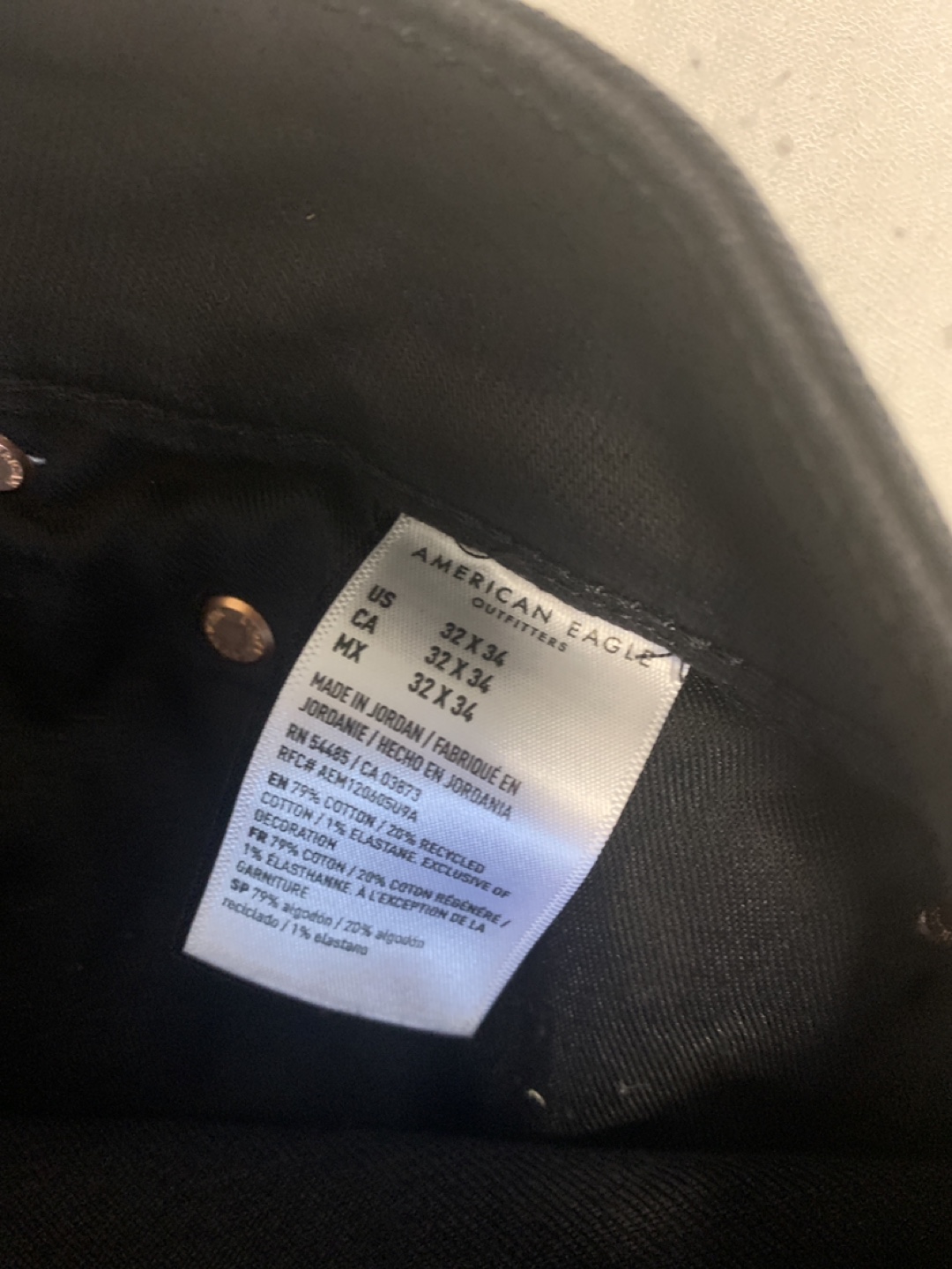 American Eagle Black Ripped Jeans 32x34 - photo 4