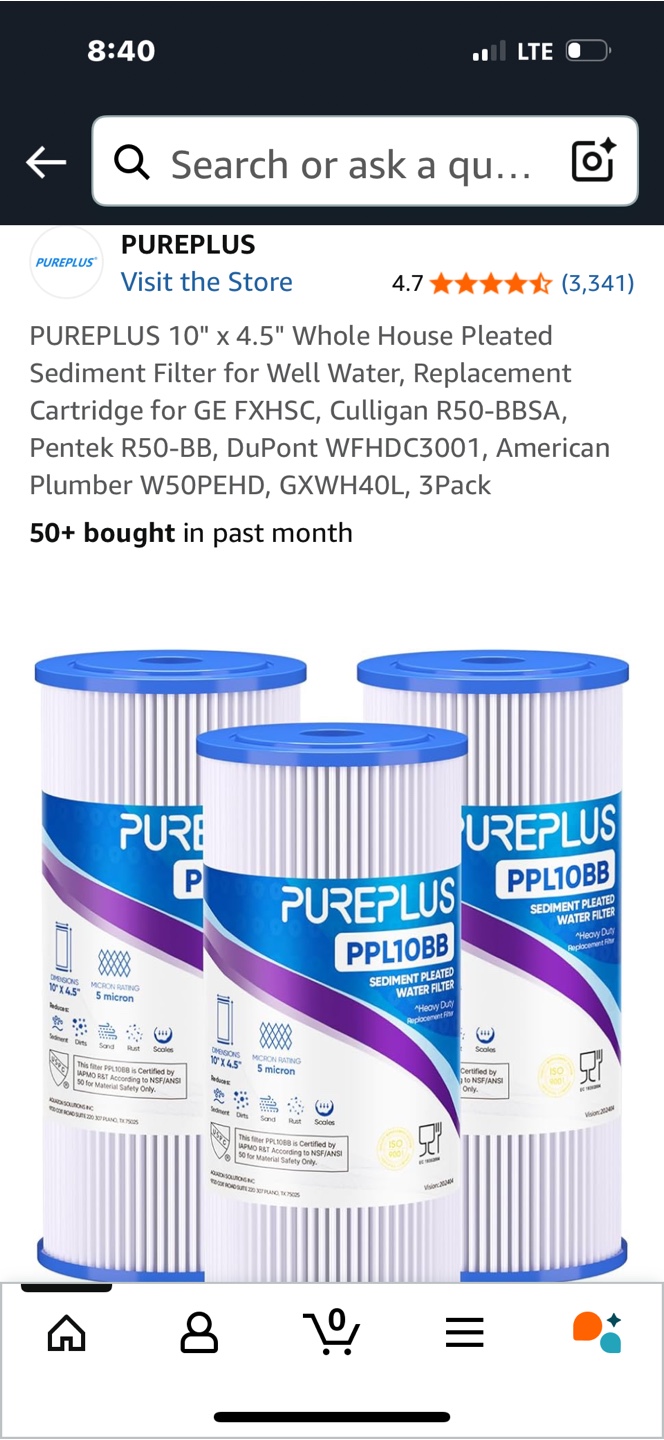 PUREPLUS PPL10BB Sediment Pleated Water Filter - photo 3