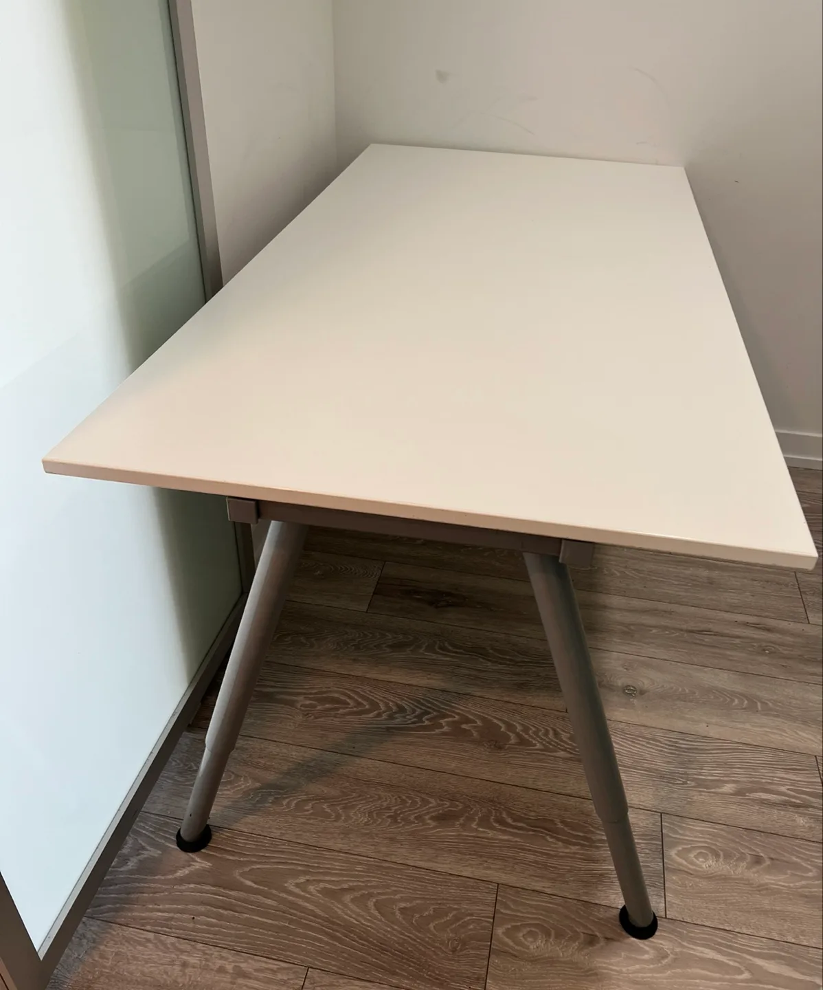 IKEA Galant Adjustable Height Table, White thumbnail