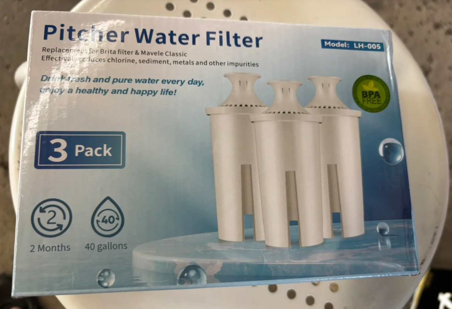 Pitcher Water Filter 3-Pack - Brita & Mavele Classic thumbnail