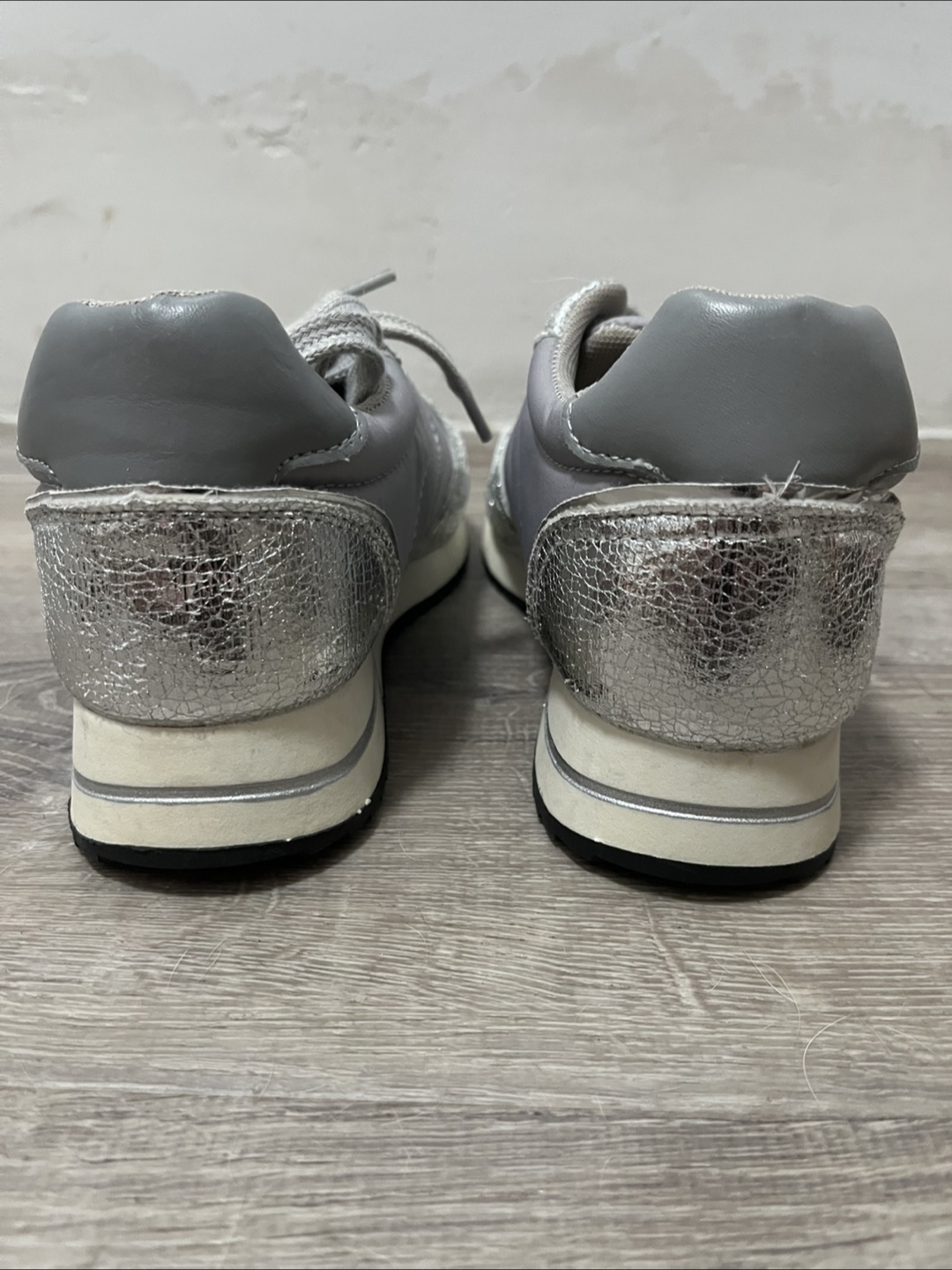 Bebe Gray & Silver Sneakers - photo 3
