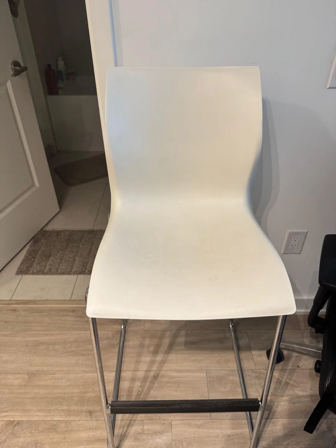 White Bar Stool thumbnail